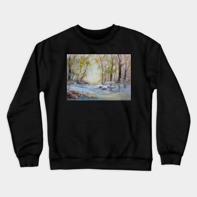 Into the Light Crewneck Sweatshirt by bevmorgan